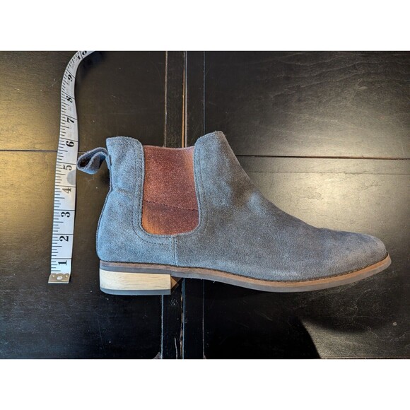 TOMS Ella Chelsea Suede Bootie Gray Metallic Women's 9/EU40 - Picture 7 of 10